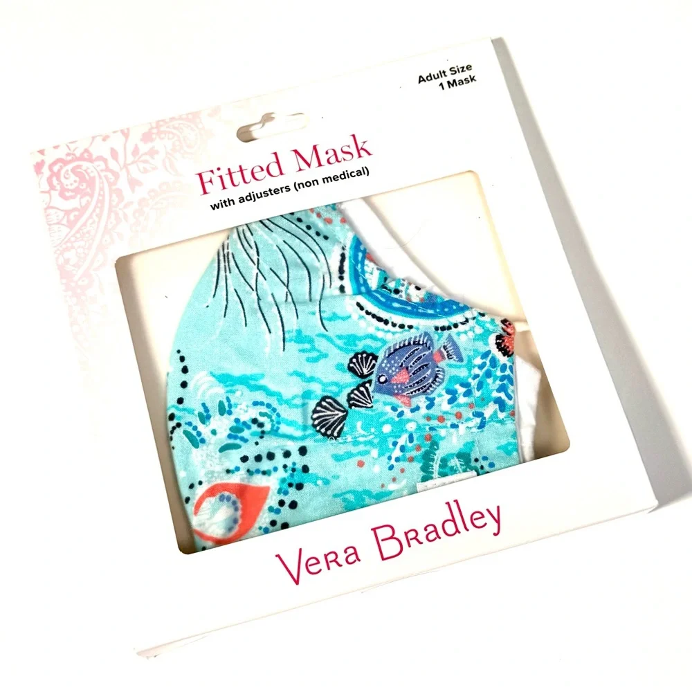 Vera Bradley Adult Fitted Cloth Face Mask in Retired Antilles Treasure Pattern